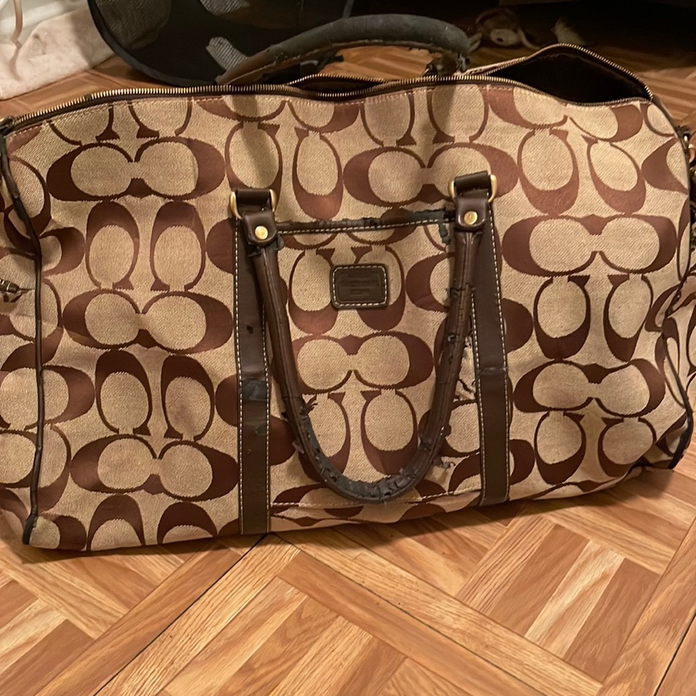 Coach extra large travel duffel bag